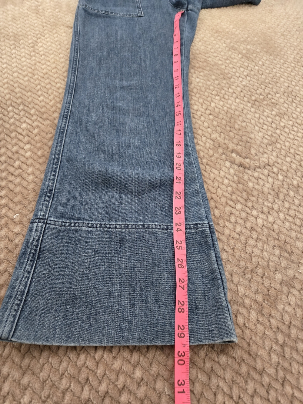 Aerie Denim Wide Leg Jumpsuit Small Button Front Utility Pocket Overalls - Picture 9 of 15